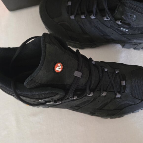 NEW NIB Merrell Moab 2 Mid Black Boots Men's 11.5 - Picture 7 of 16